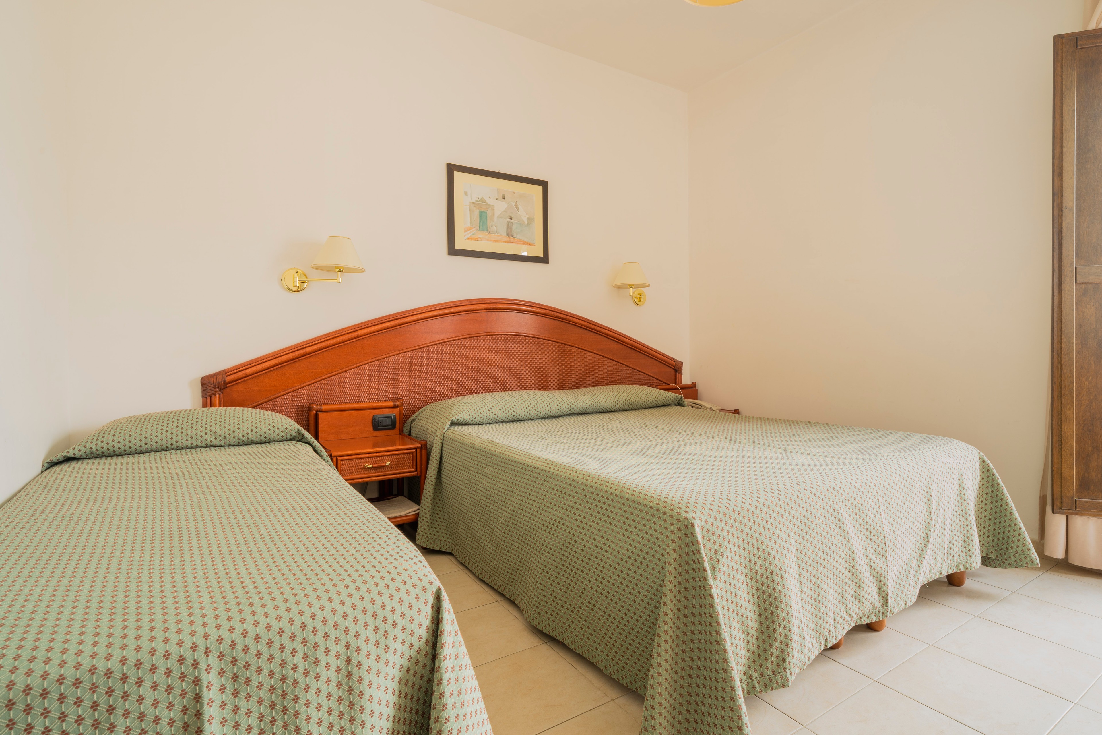 Angolo di una camera di Hotel Villa Rosa